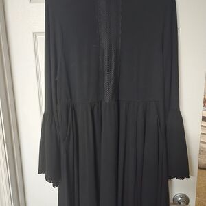 Torrid Black Bell Sleeve Skater Dress